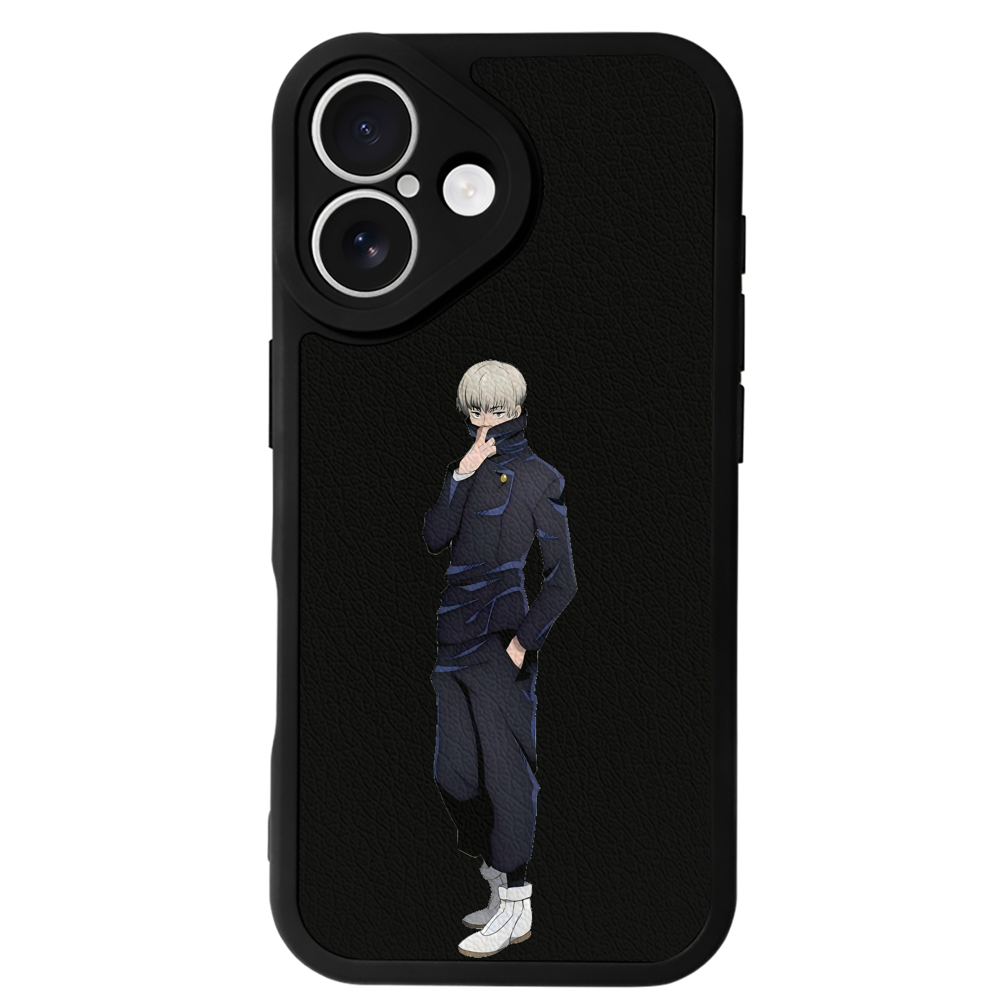 （画像用） 呪術廻戦 Jujutsu Kaisen 【iPhone 16シリーズ対応】シリコンスマホケース（レザー調） 材質：シリコン